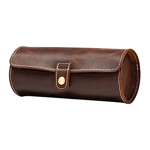 SunniMix Uhrenrolle Reiseetui Handgefertigtmit Samt zum Schutz Fein zusammengebauter Organizer 3 Uhrendisplay für Mann Lagerung Home Coffee - Typ B 3 Stück - 4